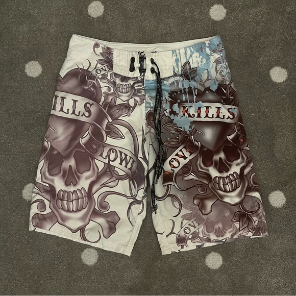 Ed Hardy Other - Ed hardy swim trunks shorts